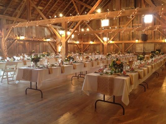 Midway Village Barn setup by our staff.