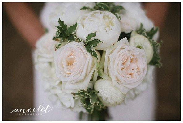 Garden roses make the loveliest bridal bouquets.