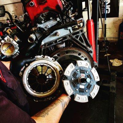 GET A GRIP 6 PUCK COMP CLUTCH ON K20A IMPULSIVE CONCEPTS MOTORSPORTS