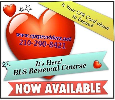 Call today to schedule our 2 hour BLS Refresher course.