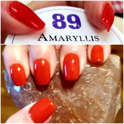 Powder Manicure #89 ~ Amaryllis