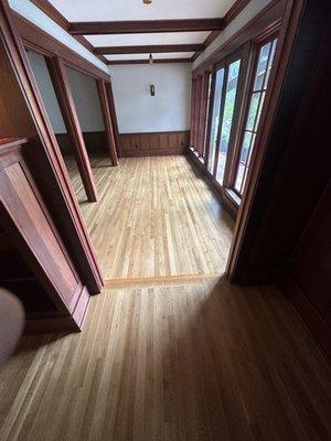 Beautiful craftsman home in Sierra Madre, Ca we refinished all the flooring through the house.