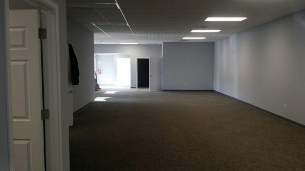 This is a new commercial space renovation complete