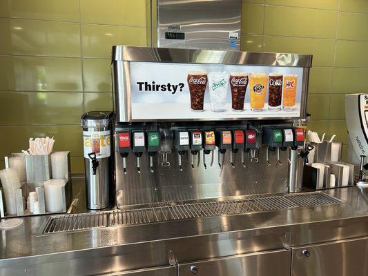 Fountain drink station