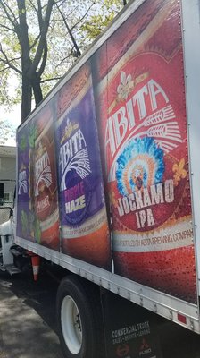 Fresh beer coming off our union truck.