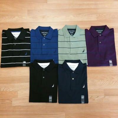 Nautica polo are in full effect. It's beat the heat season. Swing by and grab yours today.