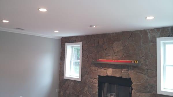 Recessed lights in new residential construction