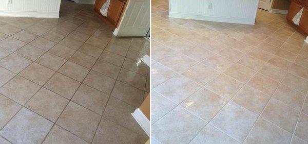 Tile grout cleaning