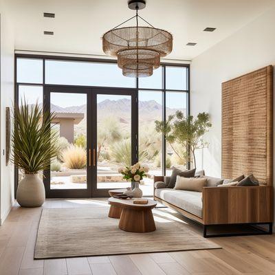 Foyer interior design Rancho Mirage