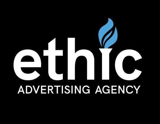 Ethic Advertising Agency logo with black background