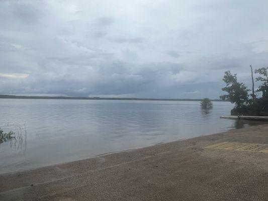 View of Sam Rayburn from the boat ramp