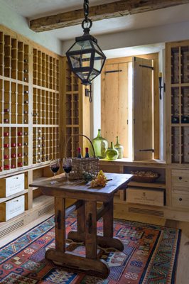 Wine Room with Chestnut millwork