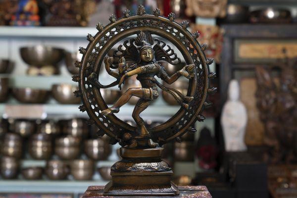 Nataraja is a depiction of the Hindu god Shiva as the divine dancer.