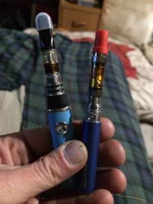 Some Happy Camper in house made oil cartridges!