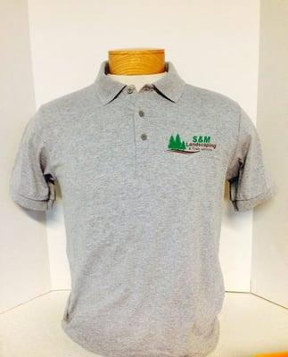 Custom Polos for S&M Landscaping company from Grand Pairie TX #CustomPolosArlingtonTX #CustomBusinessPolosArlingtonTX #BestTShirtPrinting