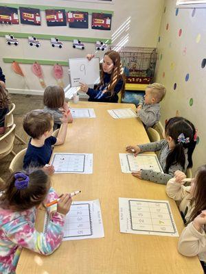 Small group lessons ensure that our Preschoolers are fully prepared for a Kindergarten classroom.