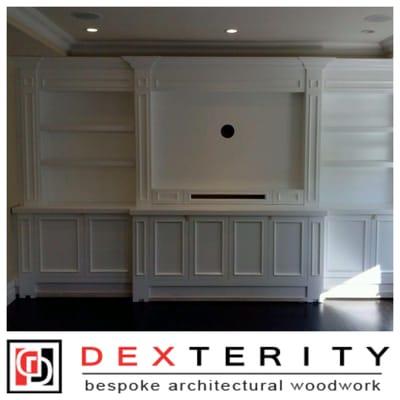 Custom built-in shaker style wall unit