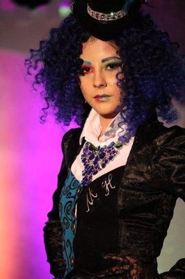 Mad Hatter wore it blue LocXurious Extension Salon Fashion hair