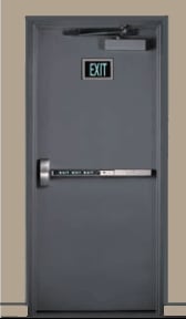 Steel Exit Door with Panic Bar