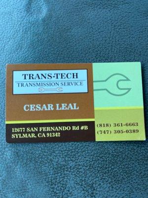 Business Card with new address