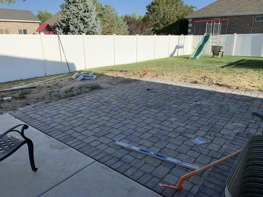 Paver patio