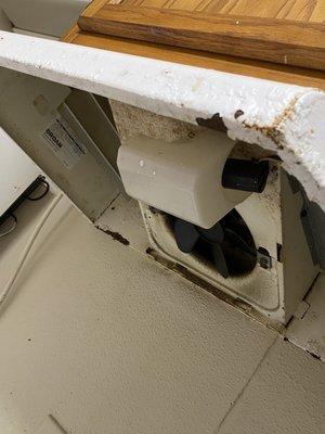 Nasty stove fan top