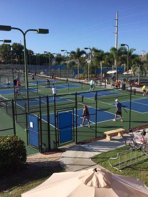 All new, permanent lighted pickleball courts are up-and-running for the 2018 - 2019 Season. We look forward to having you join us!