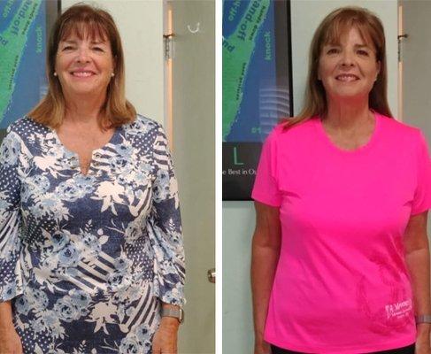 Pam B. - Lost 22 pounds & 13 inches!