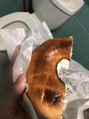 Burnt bagel