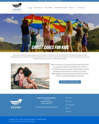 Christ Cares for Kids Non-Profit Seattle New Website Design