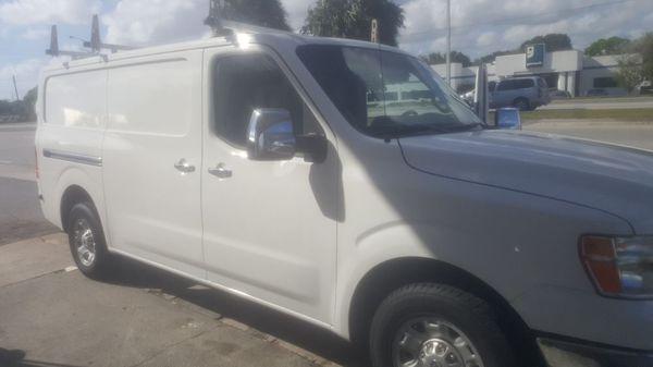 Cargo van wash and wax