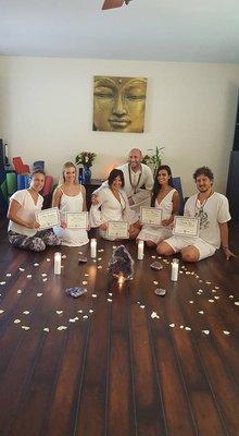 YTT200hr Graduation ceremony #zendenyogaschool #yogateachers #proudmoment #intensivetraining #couragetoshine #yoga #ytt200