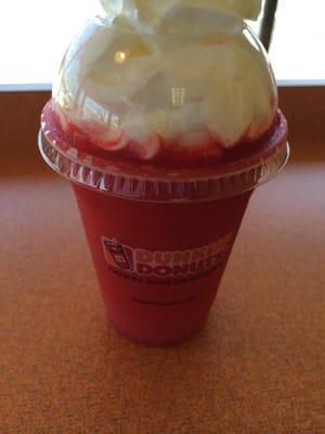 Strawberry Coolata with whip cream