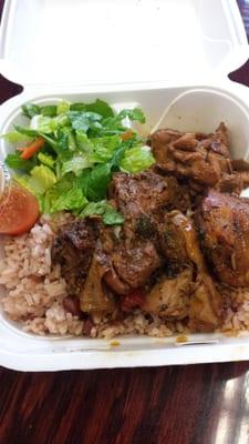 Brown stew chicken