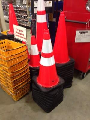 Orange cones