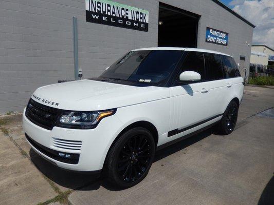 White and Black Range Rover, done by the best!