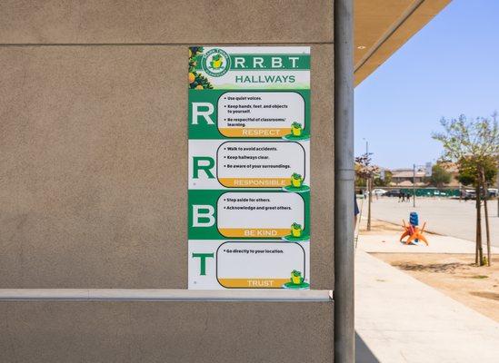 Mark Twain Elementary (Riverside, CA) - PBIS Sign