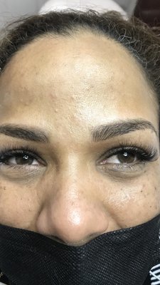 Volume lashes ($150)