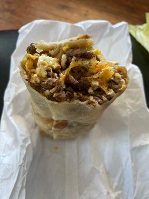 Carne Asada breakfast burrito