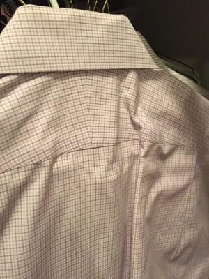 $5/shirt for dry cleaning - this is how 30% of the shirts come out