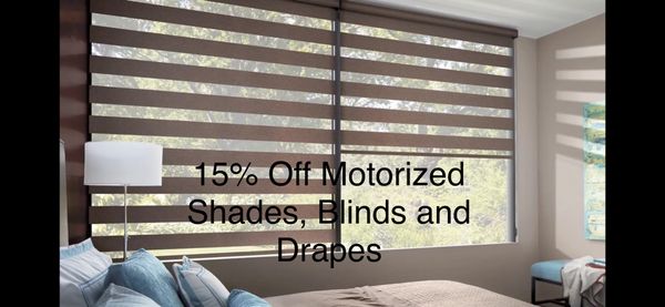 Motorized zebra shades
Call now and get 15% Off