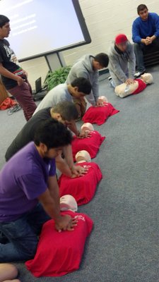 Hoover Public Safety Academy Teens during CPR Certification Testing