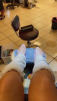 Went back and got a pedicure. Perfection and Relaxing