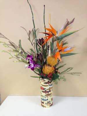 Fishing themed arrangement