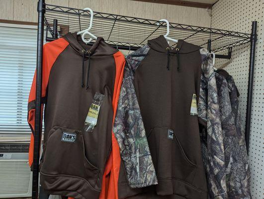 Dan's briar proof hoodies.