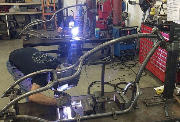 Specializing in custom motorcycle frame and chassis