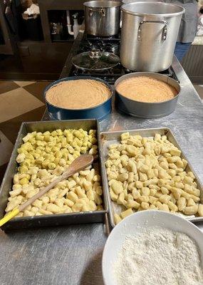 Almond Cake and Gnocchi