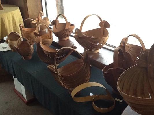 More of his baskets and patented designs