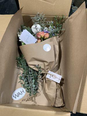 Bouquets to go!