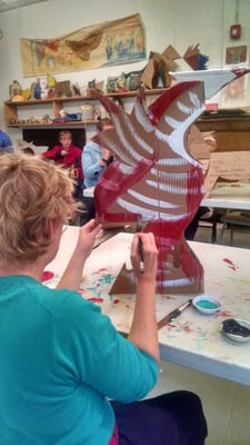 Craft class in Triforn Camphill Community